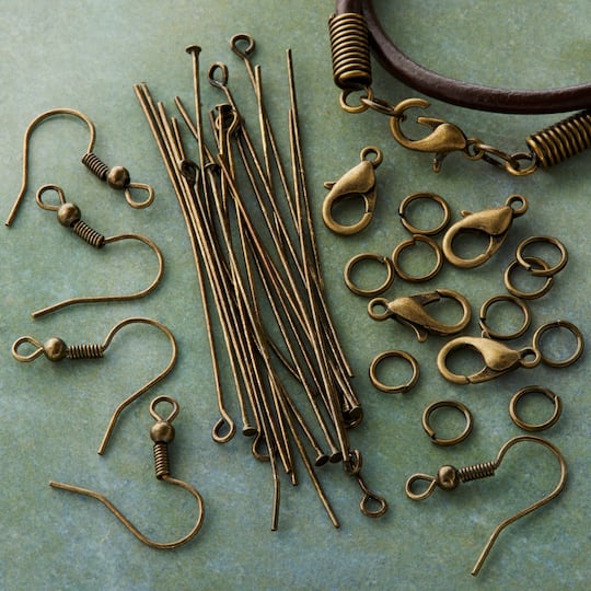bl oxidized fish hook michaels Bracelet stones and much more Oxidized Gold Findings by Bead